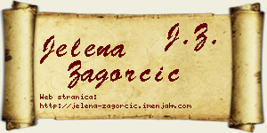 Jelena Zagorčić vizit kartica